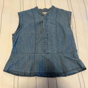 Madewell Rivet & Thread Denim Blouse